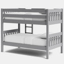 Peri Bunk Bed - Mid Gray | NZ Made at online8 furniture store Auckland