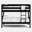 Peri Bunk Bed with 2 Mattress - Black at online8 furniture store Auckland