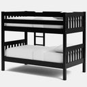 Peri Bunk Bed with 2 Mattress - Black at online8 furniture store Auckland