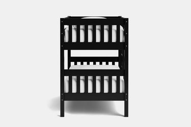 Peri Bunk Bed with 2 Mattress - Black at online8 furniture store Auckland