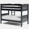 Peri Bunk Bed with 2 Mattress - Charcoal at online8 furniture store Auckland