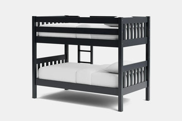 Peri Bunk Bed with 2 Mattress - Charcoal at online8 furniture store Auckland