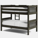 Peri Bunk Bed with 2 Mattress - Greywash at online8 furniture store Auckland