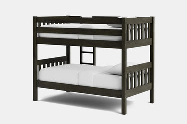 Peri Bunk Bed with 2 Mattress - Greywash at online8 furniture store Auckland