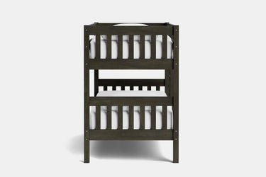 Peri Bunk Bed with 2 Mattress - Greywash at online8 furniture store Auckland