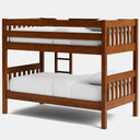 Peri Bunk Bed with 2 Mattress - Maple at online8 furniture store Auckland