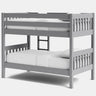 Peri Bunk Bed with 2 Mattress - Mid Gray at online8 furniture store Auckland