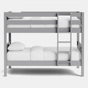 Peri Bunk Bed with 2 Mattress - Mid Gray at online8 furniture store Auckland
