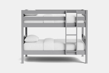 Peri Bunk Bed with 2 Mattress - Mid Gray at online8 furniture store Auckland