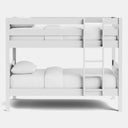 Peri Bunk Bed with 2 Mattress - White at online8 furniture store Auckland