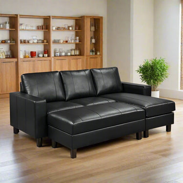 Perth Corner Lounge Suite with Reversible Chaise at online8 furniture store Auckland