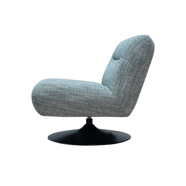 Phantom Swivel Club Chair - Charcoal / White Fleck at online8 furniture store Auckland