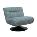 Phantom Swivel Club Chair - Charcoal / White Fleck at online8 furniture store Auckland