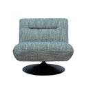 Phantom Swivel Club Chair - Charcoal / White Fleck at online8 furniture store Auckland