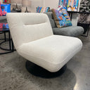 Phantom Swivel Club Chair - Ivory at online8 furniture store Auckland