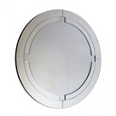 Toulouse round wall mirror 90cm with slim border and horizontal bar detail