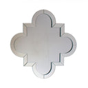 Clover quatrefoil wall mirror 90 x 90cm with bevelled mirror border