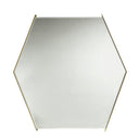 Mia hexagonal wall mirror 90 x 90cm with bevelled border