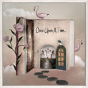 Fairy Tale I childrens canvas wall art panel in a chalk frame