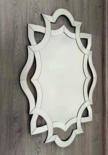 Vina ornate wall mirror shown in a room setting