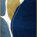 Goldmine II panel with gold foil embellishment in a gold L-frame