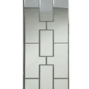 Alice panelled wall mirror with geometric bevelled mirror sections