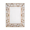 Fleur decorative wall mirror 80 x 105cm with lattice patterned border