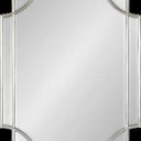Minogue wall mirror in a champagne metal frame with stepped corners