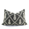 Pineapple Cushion cover - Black Natural at online8 furniture store Auckland