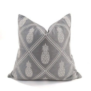 Pineapple Cushion Cover - Gray/White at online8 furniture store Auckland
