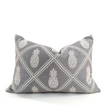 Pineapple Cushion cover - Grey/White at online8 furniture store Auckland