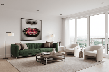 Pink Glamour Lips Canvas Wall Art at Online8 Furniture Auckland NZ