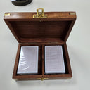 Playing Cards in a Wooden Box Set/2 at online8 furniture store Auckland