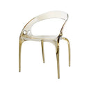Pluto Transparent Chair - Amber at online8 furniture store Auckland