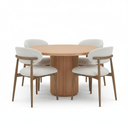 Plymouth Round Dining Table Suite - 4 Seater at online8 furniture store Auckland