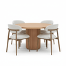 Plymouth Round Dining Table Suite - 4 Seater at online8 furniture store Auckland