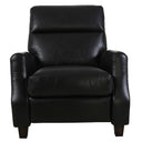 Pompei Aged Leather Recliner Chair - Belon Black at online8 furniture store Auckland