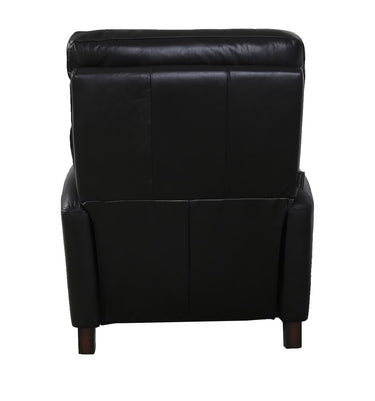 Pompei Aged Leather Recliner Chair - Belon Black at online8 furniture store Auckland