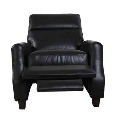 Pompei Aged Leather Recliner Chair - Belon Black at online8 furniture store Auckland