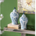 Porcelain Blue and White Ginger Jar at online8 furniture store Auckland