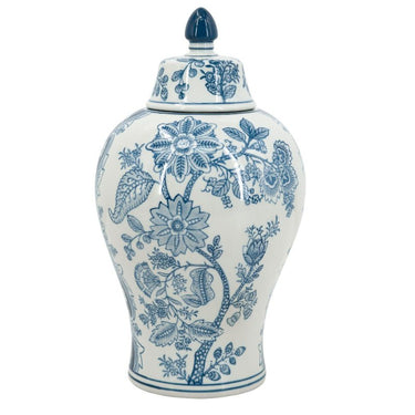 Porcelain Blue and White Ginger Jar at online8 furniture store Auckland