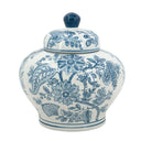 Porcelain Blue and White Lidded Jar at online8 furniture store Auckland