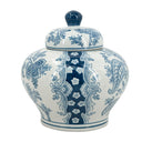 Porcelain Blue and White Lidded Jar at online8 furniture store Auckland