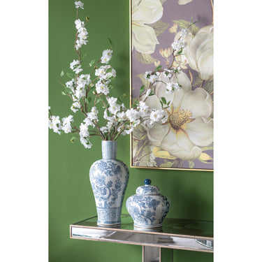 Porcelain Blue and White Lidded Jar at online8 furniture store Auckland