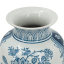 Porcelain Blue And White Round Vase at Online8 Furniture Auckland NZ