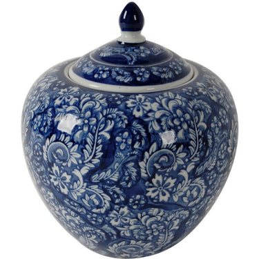 Porcelain Ginger Jar with Lid at online8 furniture store Auckland