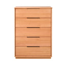 Porter 5dw Tallboy - Natural at online8 furniture store Auckland
