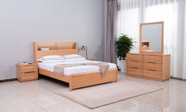 Porter Bedroom Set - Natural at online8 furniture store Auckland