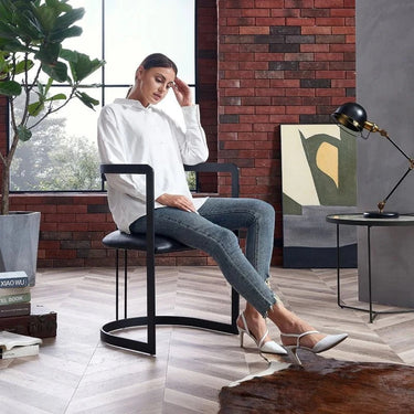 Porter Casual Chair - Vintage Black at online8 furniture store Auckland