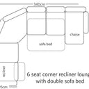 Porter Croner Modular Recliner Sofa + Sofabed at online8 furniture store Auckland